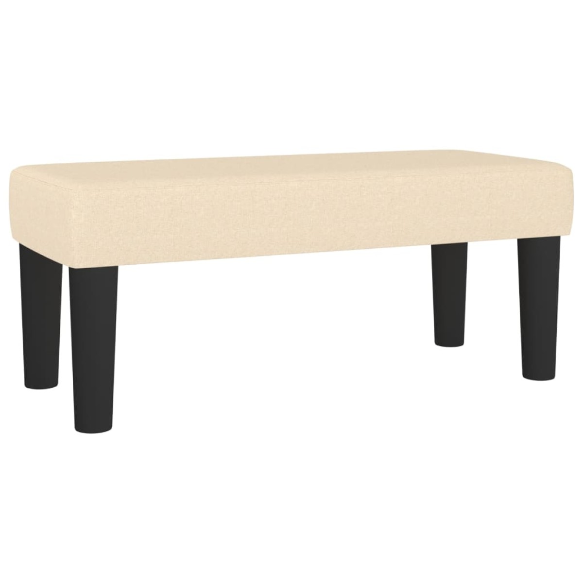 vidaXL Κρεβάτι Boxspring με Στρώμα Κρεμ 120x200 εκ. Υφασμάτινο