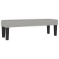 vidaXL Κρεβάτι Boxspring με Στρώμα Ανοιχτό Γκρι 140x190 εκ. Υφασμάτινο