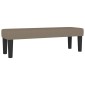 vidaXL Κρεβάτι Boxspring με Στρώμα Taupe 140x190 εκ. Υφασμάτινο
