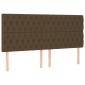 vidaXL Κρεβάτι Boxspring με Στρώμα Σκούρο Καφέ 180x200 εκ Υφασμάτινο