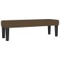 vidaXL Κρεβάτι Boxspring με Στρώμα Σκούρο Καφέ 180x200 εκ Υφασμάτινο