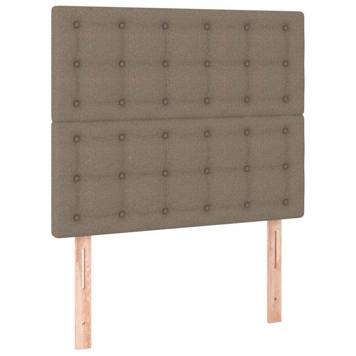 vidaXL Κρεβάτι Boxspring με Στρώμα Taupe 80x200 εκ. Υφασμάτινο