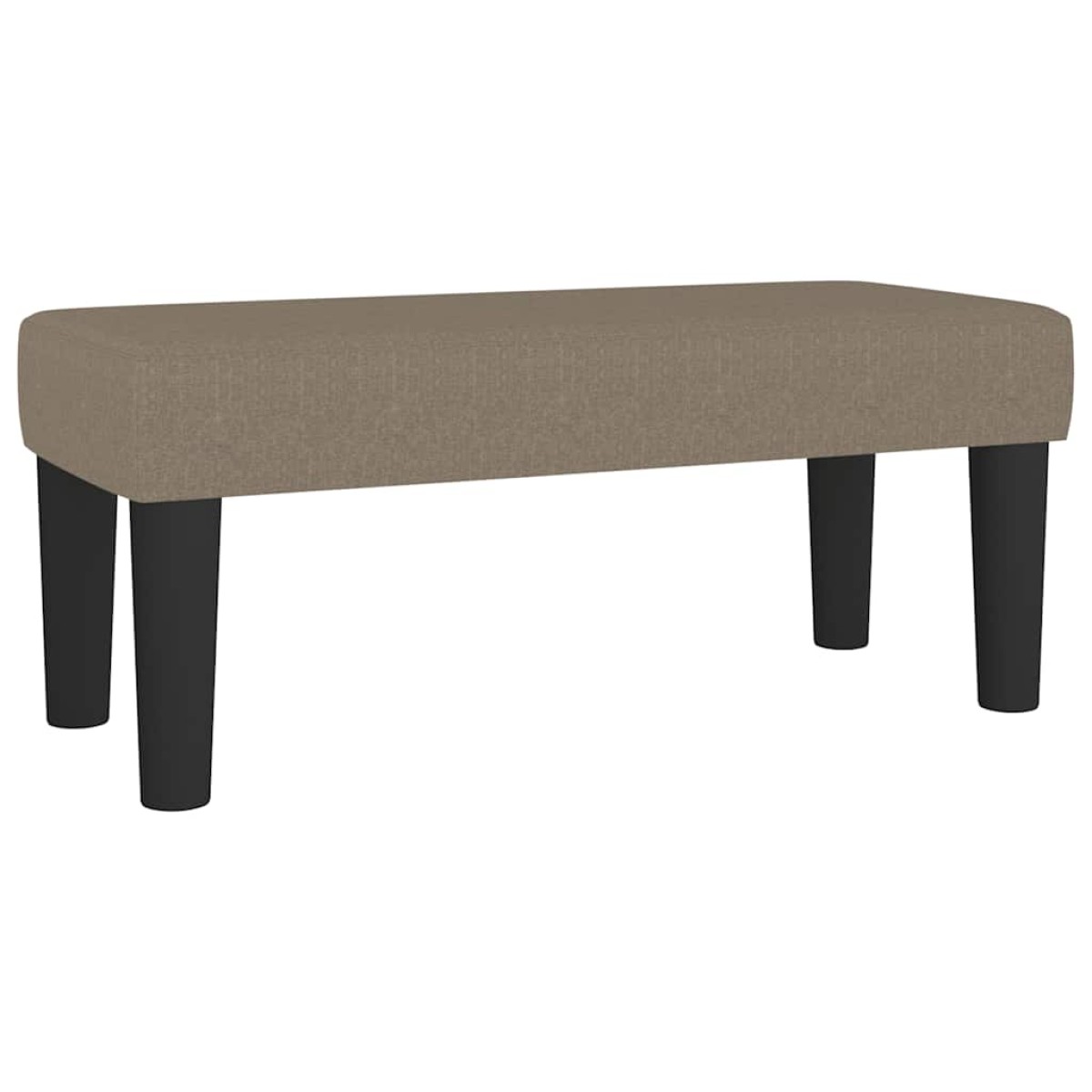 vidaXL Κρεβάτι Boxspring με Στρώμα Taupe 80x200 εκ. Υφασμάτινο