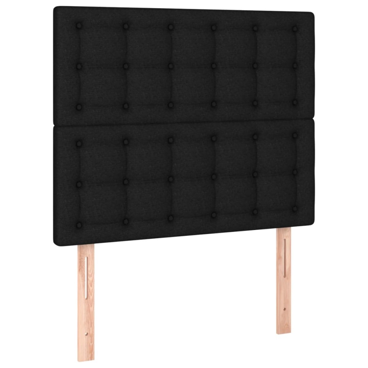 vidaXL Κρεβάτι Boxspring με Στρώμα Μαύρο 120x200 εκ. Υφασμάτινο