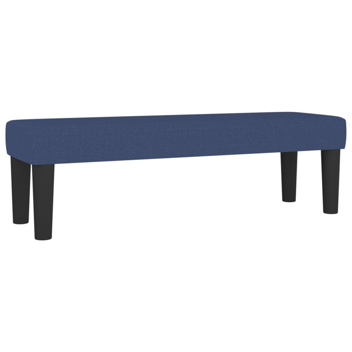 vidaXL Κρεβάτι Boxspring με Στρώμα Μπλε 140x190 εκ. Υφασμάτινο