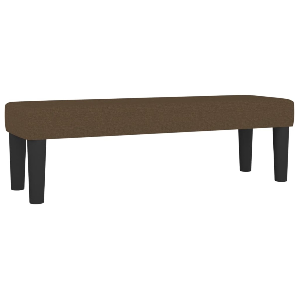 vidaXL Κρεβάτι Boxspring με Στρώμα Σκούρο Καφέ 160x200 εκ Υφασμάτινο