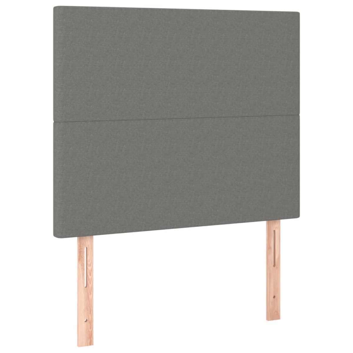 vidaXL Κρεβάτι Boxspring με Στρώμα Σκούρο Γκρι 90x200 εκ. Υφασμάτινο