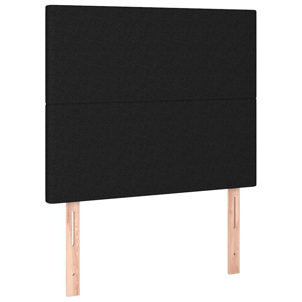 vidaXL Κρεβάτι Boxspring με Στρώμα Μαύρο 100 x 200 εκ. Υφασμάτινο