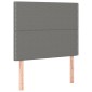 vidaXL Κρεβάτι Boxspring με Στρώμα Σκούρο Γκρι 90x190 εκ. Υφασμάτινο