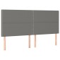 vidaXL Κρεβάτι Boxspring με Στρώμα Σκούρο Γκρι 180x200 εκ Υφασμάτιν