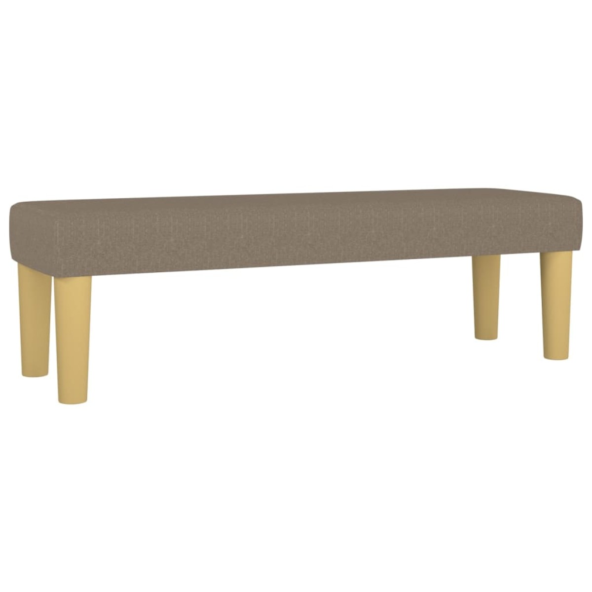 vidaXL Κρεβάτι Boxspring με Στρώμα Taupe 180x200 εκ. Υφασμάτινο