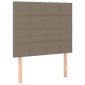vidaXL Κρεβάτι Boxspring με Στρώμα Taupe 80x200 εκ. Υφασμάτινο