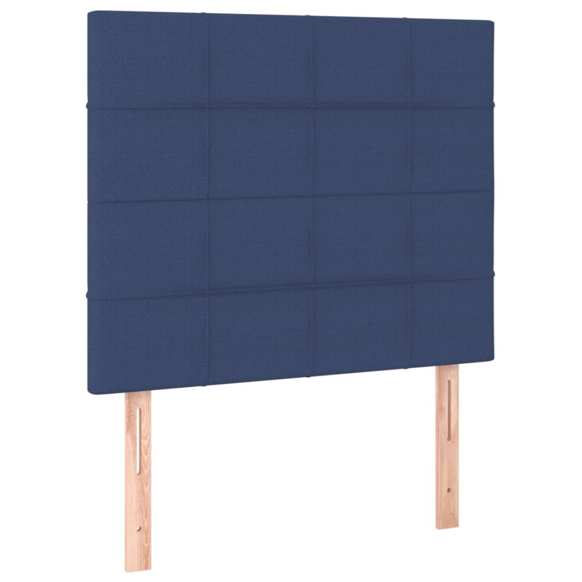 vidaXL Κρεβάτι Boxspring με Στρώμα Μπλε 80x200 εκ. Υφασμάτινο