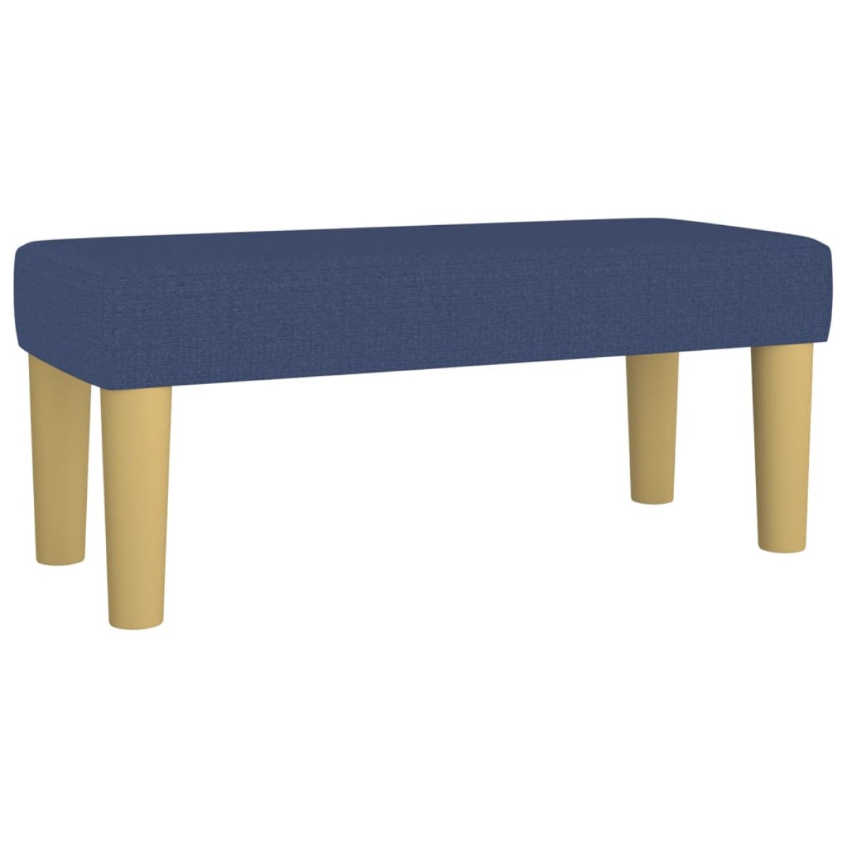 vidaXL Κρεβάτι Boxspring με Στρώμα Μπλε 80x200 εκ. Υφασμάτινο