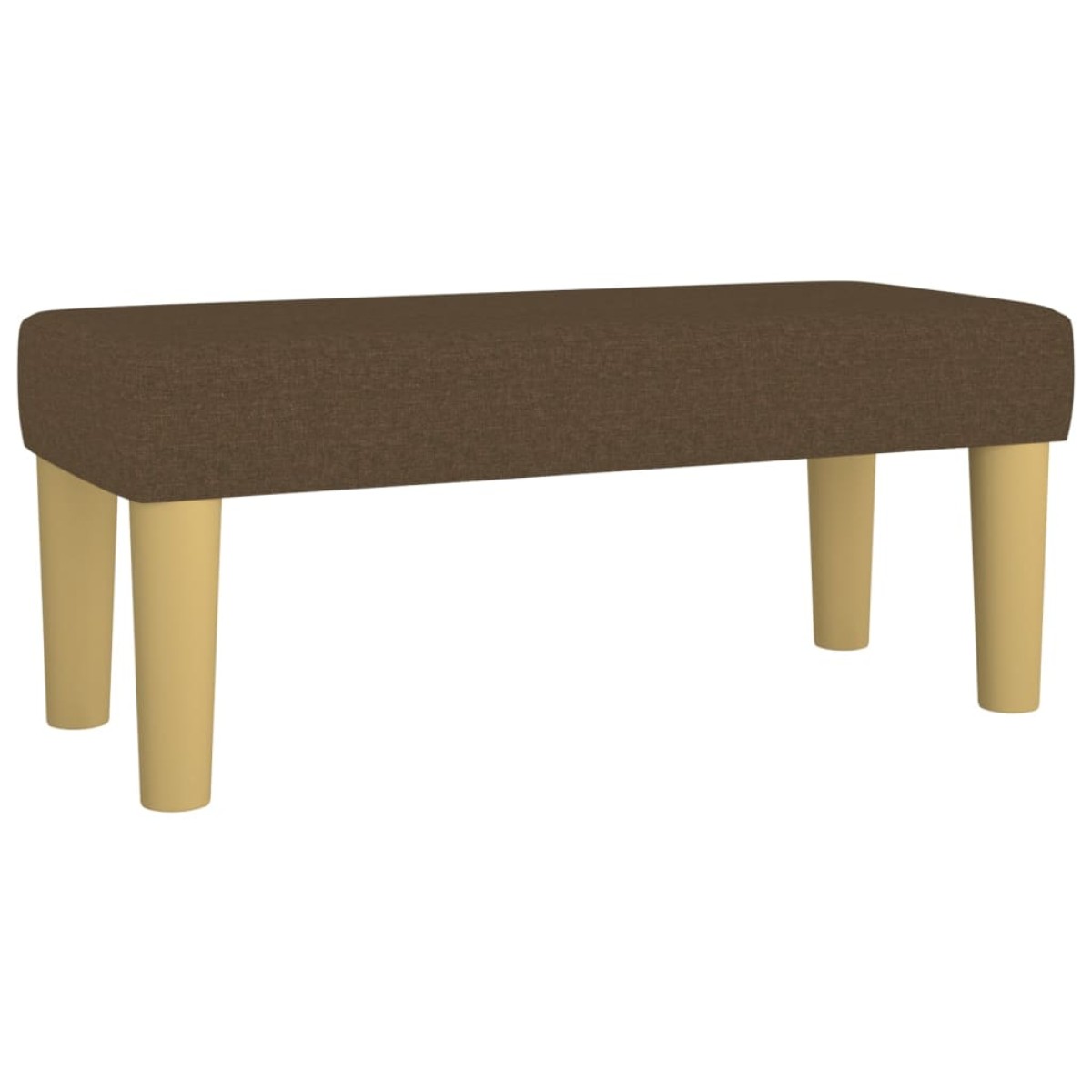vidaXL Κρεβάτι Boxspring με Στρώμα Σκούρο Καφέ 90x190 εκ. Υφασμάτινο