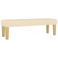 vidaXL Κρεβάτι Boxspring με Στρώμα Κρεμ 180x200 εκ. Υφασμάτινο