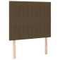 vidaXL Κρεβάτι Boxspring με Στρώμα Σκούρο Καφέ 90x200 εκ. Υφασμάτινο