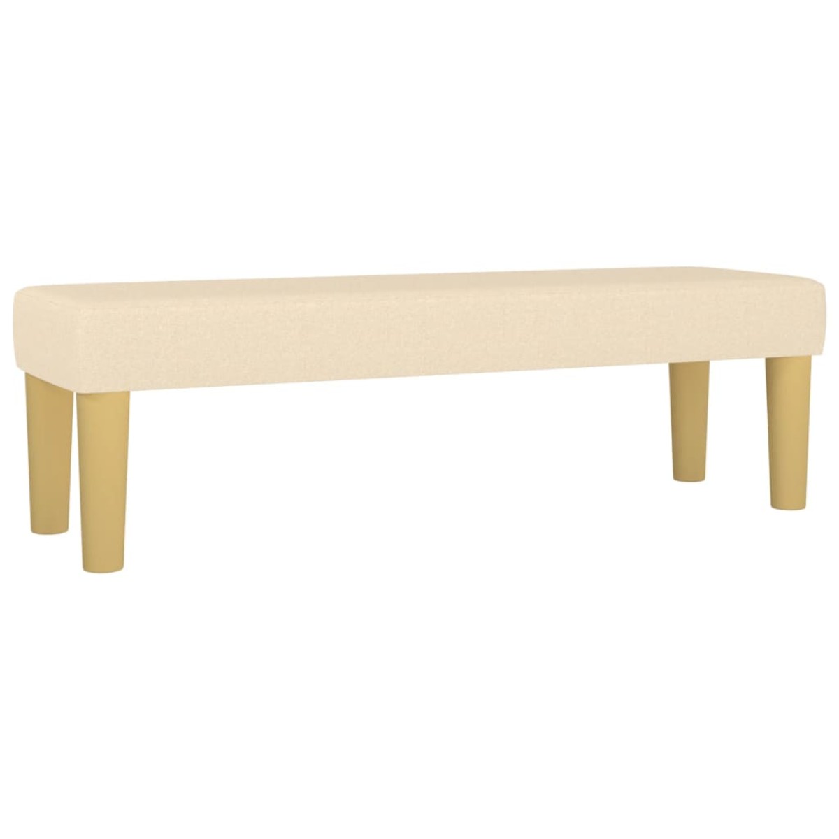 vidaXL Κρεβάτι Boxspring με Στρώμα Κρεμ 160x200 εκ. Υφασμάτινο