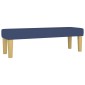 vidaXL Κρεβάτι Boxspring με Στρώμα Μπλε 180x200 εκ. Υφασμάτινο
