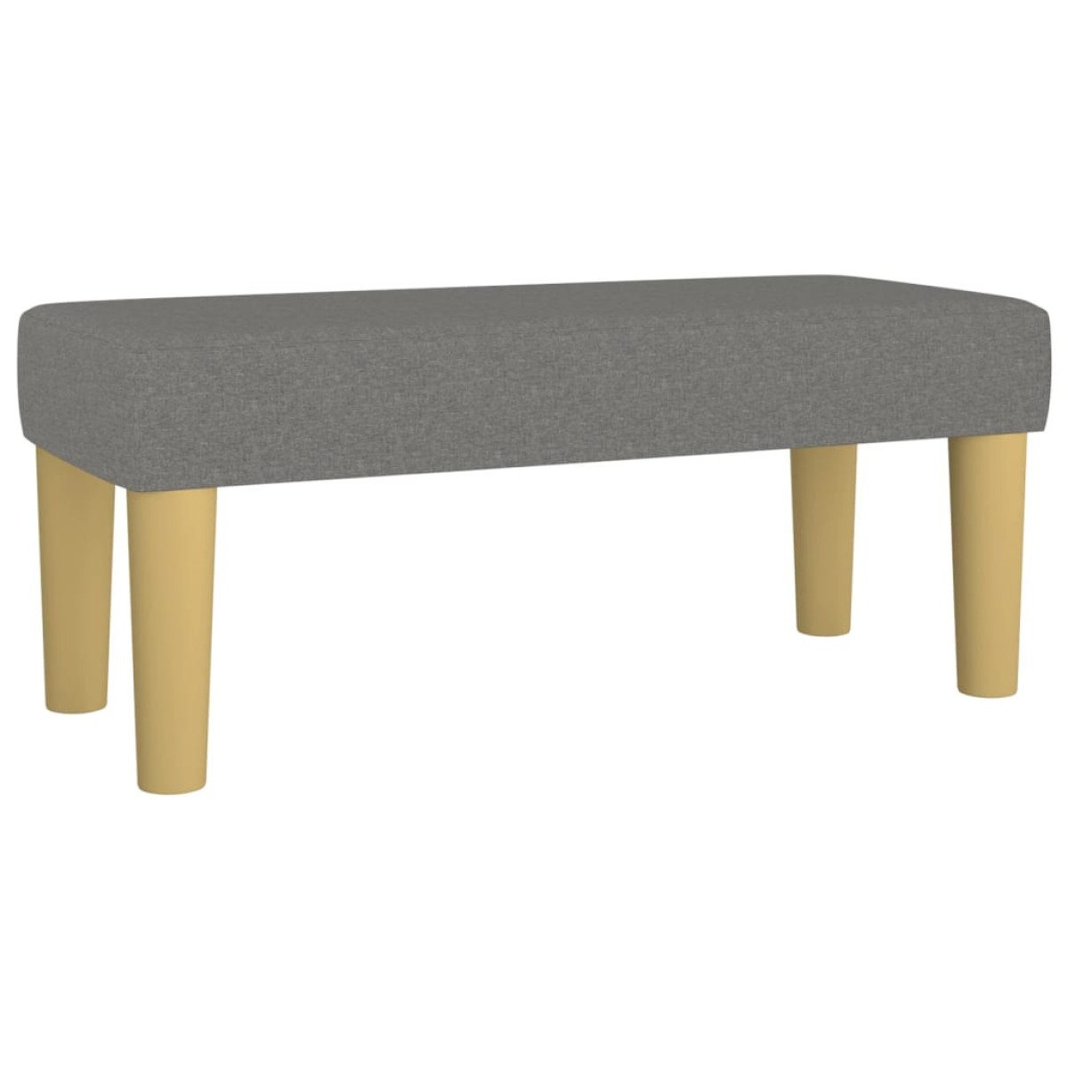 vidaXL Κρεβάτι Boxspring με Στρώμα Σκούρο Γκρι 100x200 εκ. Υφασμάτινο