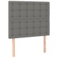 vidaXL Κρεβάτι Boxspring με Στρώμα Σκούρο Γκρι 80x200 εκ. Υφασμάτινο