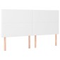 vidaXL Κρεβάτι Boxspring με Στρώμα Λευκό 160x200εκ.από Συνθετικό Δέρμα
