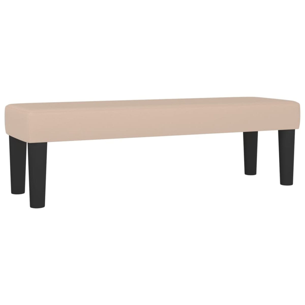 vidaXL Κρεβάτι Boxspring με Στρώμα Καπουτσίνο 140x200εκ.από Συνθ.Δέρμα