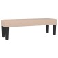 vidaXL Κρεβάτι Boxspring με Στρώμα Καπουτσίνο 140x200εκ.από Συνθ.Δέρμα
