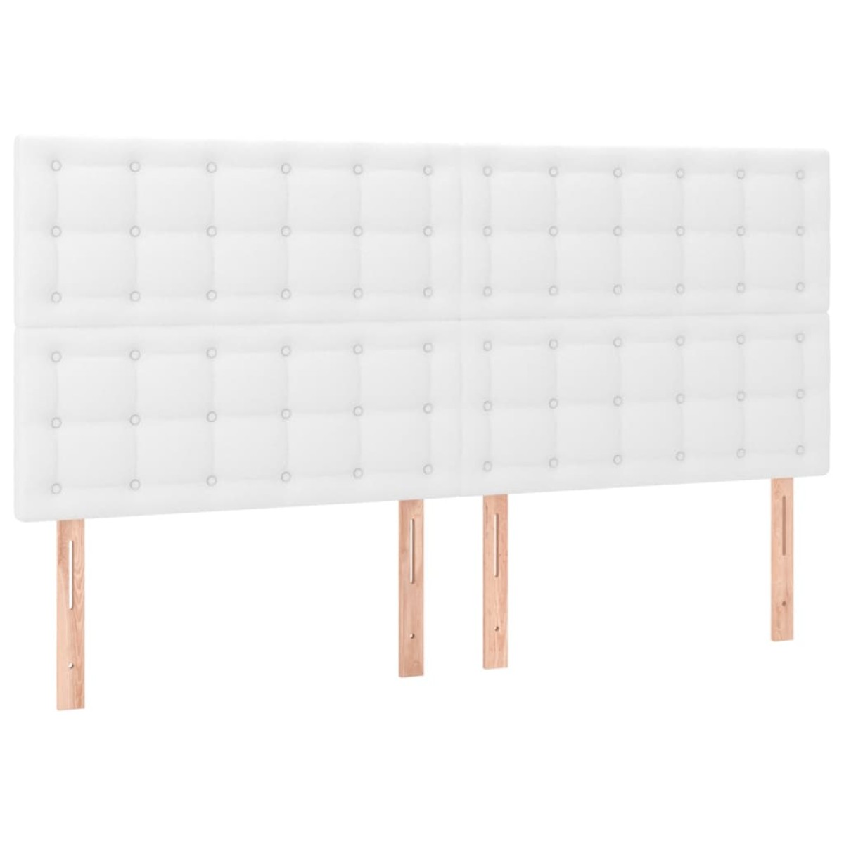 vidaXL Κρεβάτι Boxspring με Στρώμα Λευκό 160x200εκ.από Συνθετικό Δέρμα