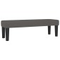 vidaXL Κρεβάτι Boxspring με Στρώμα Γκρι 180x200 εκ. Συνθετικό Δέρμα