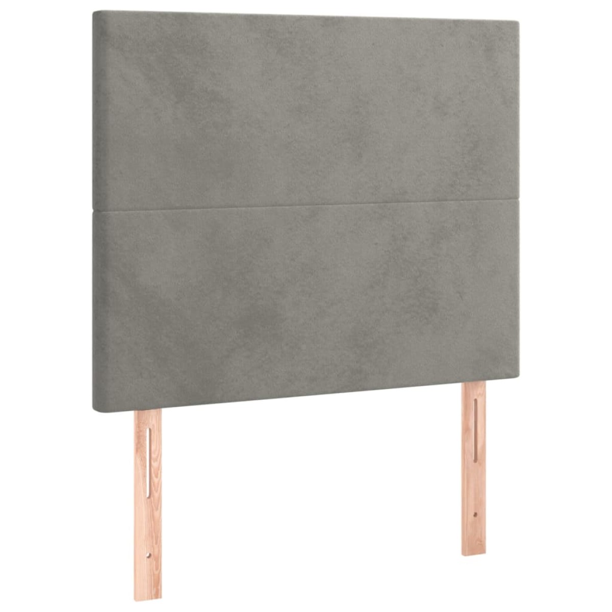 vidaXL Κρεβάτι Boxspring με Στρώμα Ανοιχτό Γκρι 80x200 εκ. Βελούδινο