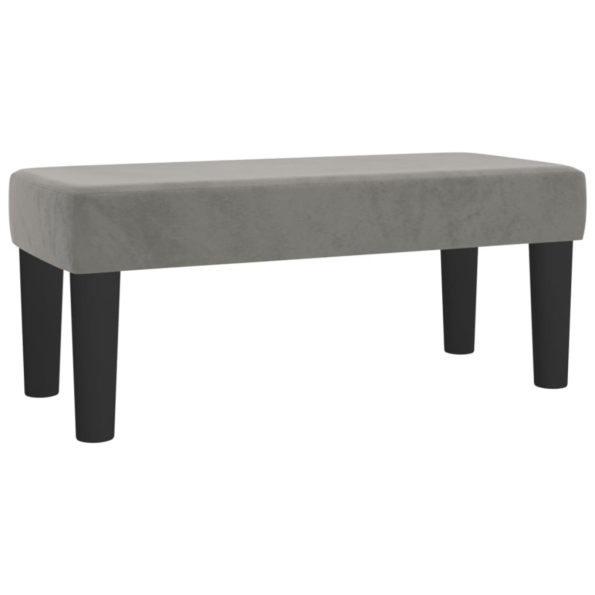 vidaXL Κρεβάτι Boxspring με Στρώμα Ανοιχτό Γκρι 120x200 εκ. Βελούδινο