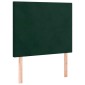 vidaXL Κρεβάτι Boxspring με Στρώμα Σκούρο Πράσινο 120x200εκ. Βελούδινο