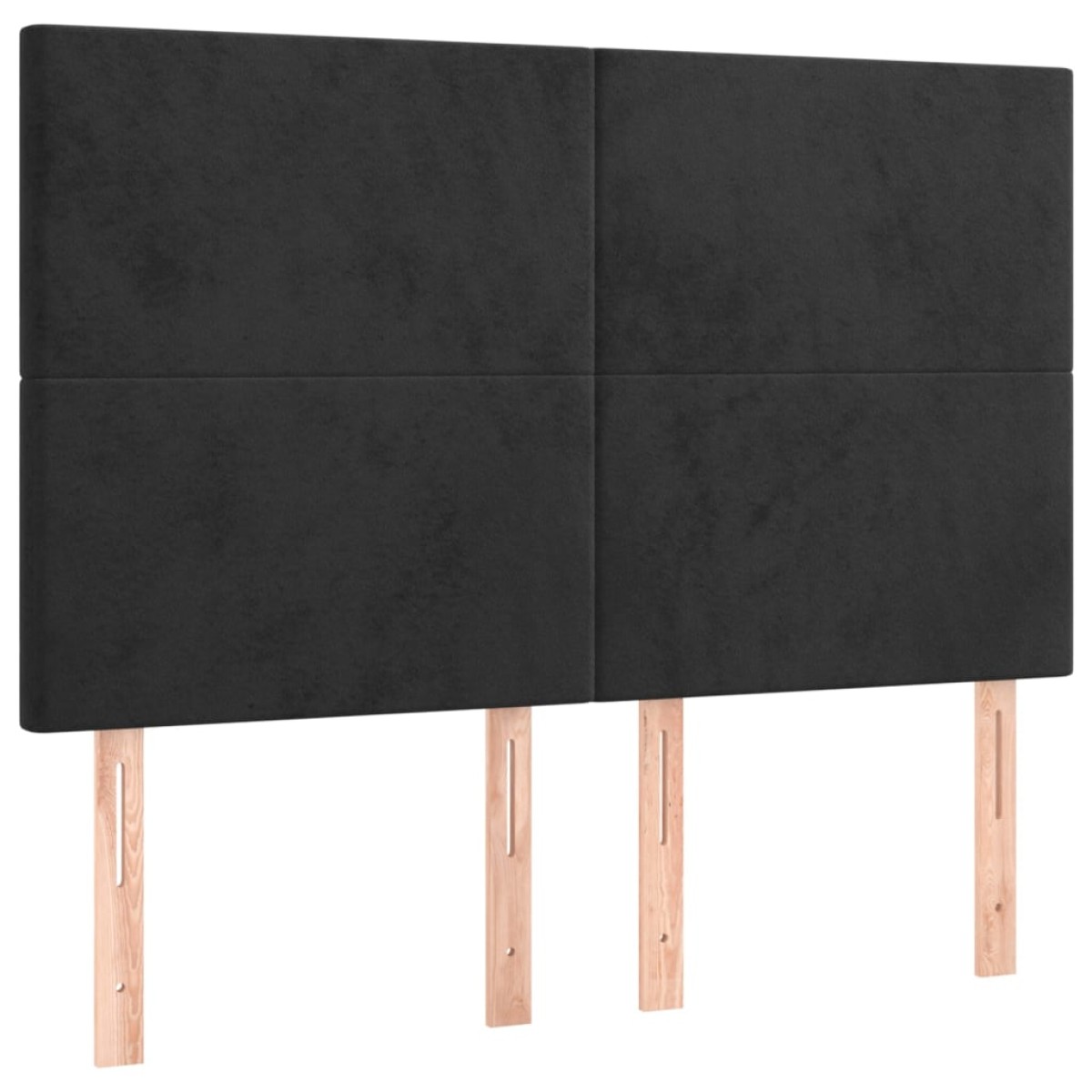 vidaXL Κρεβάτι Boxspring με Στρώμα Μαύρο 140x190 εκ. Βελούδινο