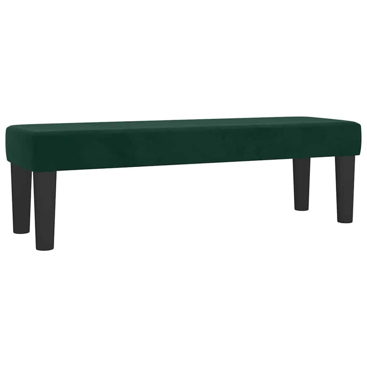 vidaXL Κρεβάτι Boxspring με Στρώμα Σκούρο Πράσινο 140x190εκ. Βελούδινο