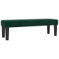 vidaXL Κρεβάτι Boxspring με Στρώμα Σκούρο Πράσινο 140x190εκ. Βελούδινο