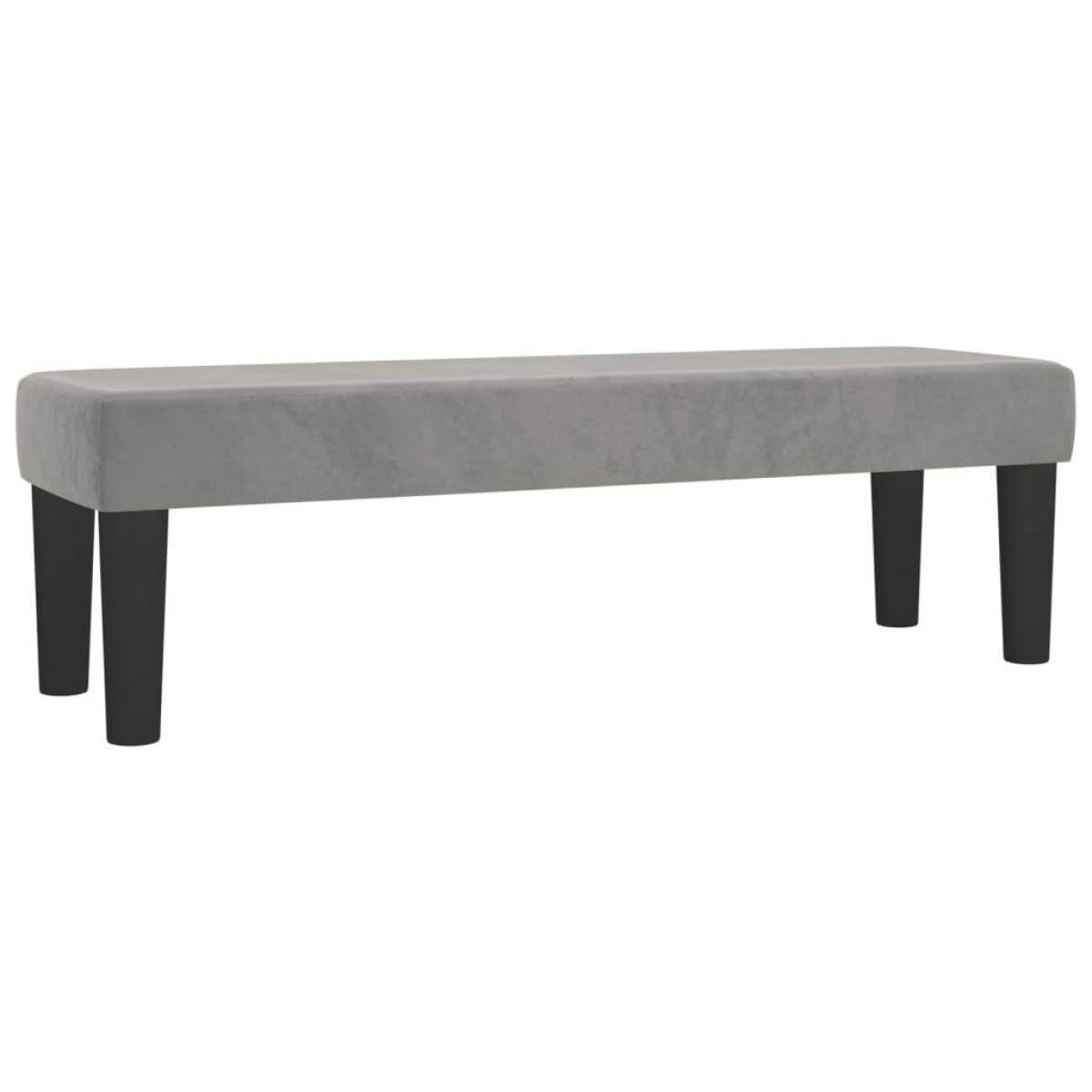 vidaXL Κρεβάτι Boxspring με Στρώμα Ανοιχτό Γκρι 140x200 εκ. Βελούδινο
