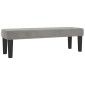 vidaXL Κρεβάτι Boxspring με Στρώμα Ανοιχτό Γκρι 140x200 εκ. Βελούδινο