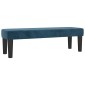 vidaXL Κρεβάτι Boxspring με Στρώμα Σκούρο Μπλε 160x200 εκ. Βελούδινο
