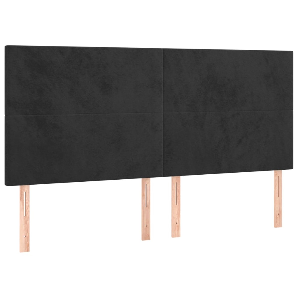 vidaXL Κρεβάτι Boxspring με Στρώμα Μαύρο 180x200 εκ. Βελούδινο