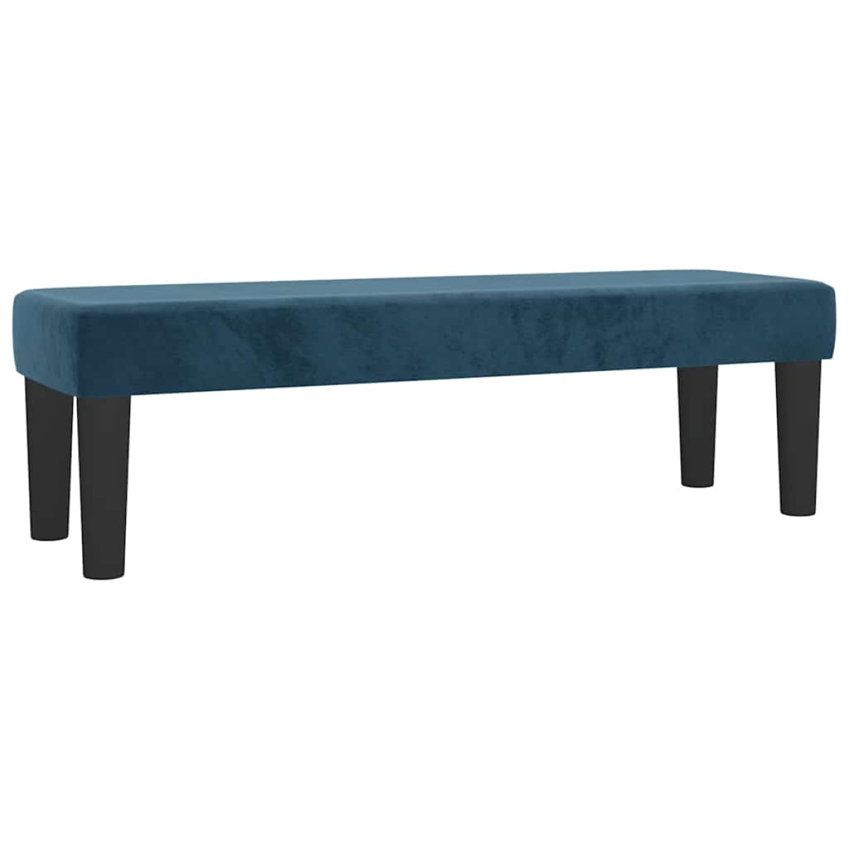 vidaXL Κρεβάτι Boxspring με Στρώμα Σκούρο Μπλε 200x200 εκ. Βελούδινο