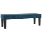 vidaXL Κρεβάτι Boxspring με Στρώμα Σκούρο Μπλε 200x200 εκ. Βελούδινο