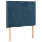 vidaXL Κρεβάτι Boxspring με Στρώμα Σκούρο Μπλε 80 x 200 εκ. Βελούδινο
