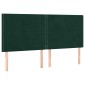 vidaXL Κρεβάτι Boxspring με Στρώμα Σκούρο Πράσινο 180x200εκ. Βελούδινο