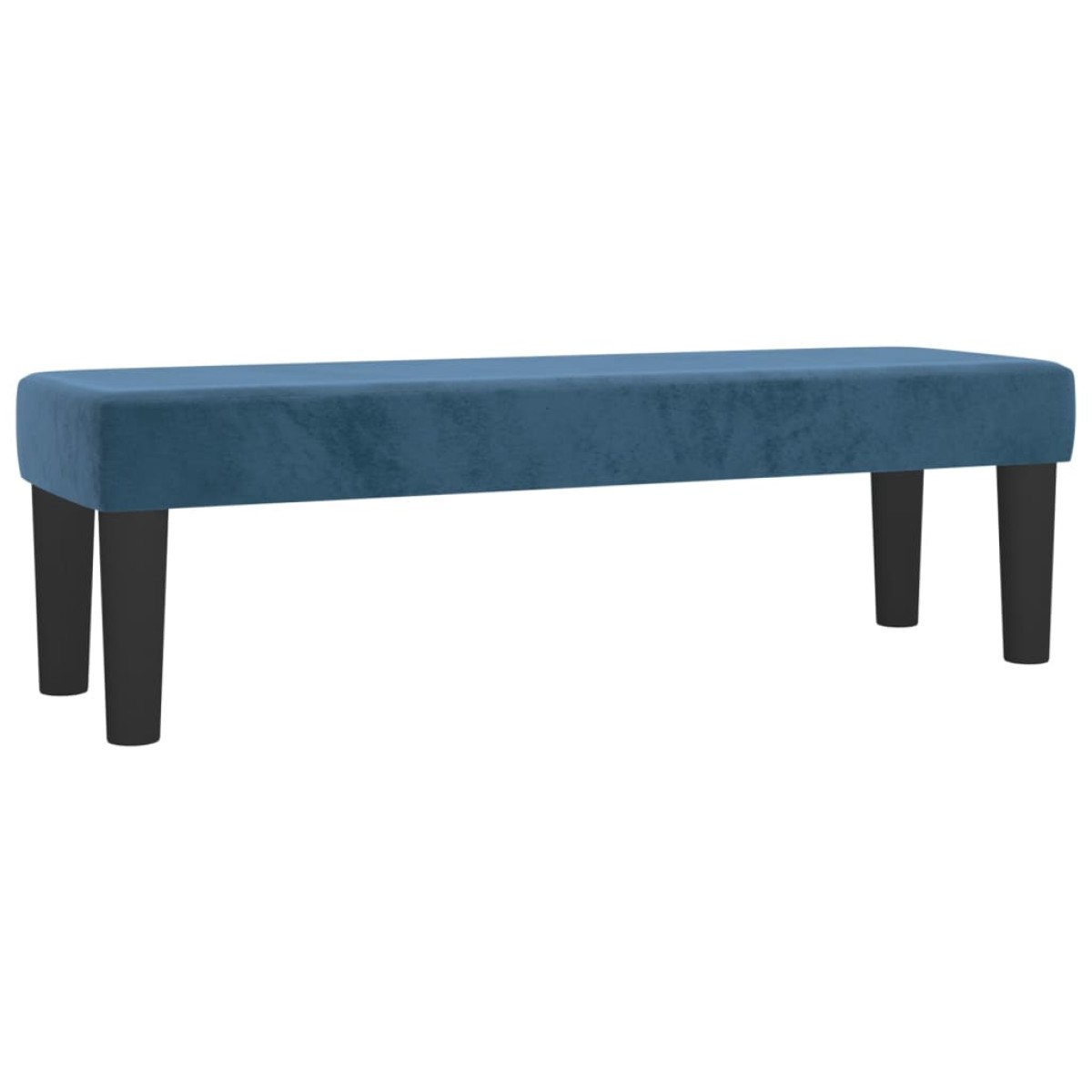 vidaXL Κρεβάτι Boxspring με Στρώμα Σκούρο Μπλε 200x200 εκ. Βελούδινο