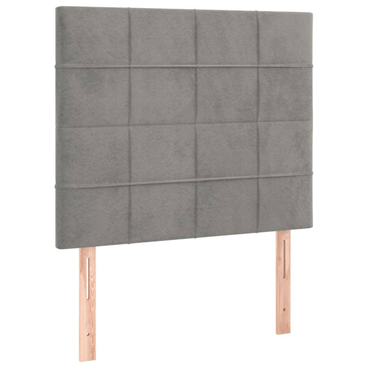 vidaXL Κρεβάτι Boxspring με Στρώμα Ανοιχτό Γκρι 80x200 εκ. Βελούδινο