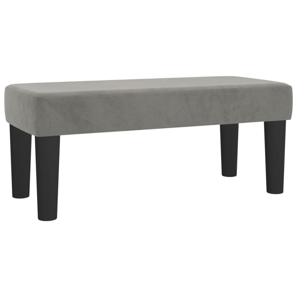 vidaXL Κρεβάτι Boxspring με Στρώμα Ανοιχτό Γκρι 80x200 εκ. Βελούδινο