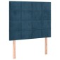 vidaXL Κρεβάτι Boxspring με Στρώμα Σκούρο Μπλε 80 x 200 εκ. Βελούδινο