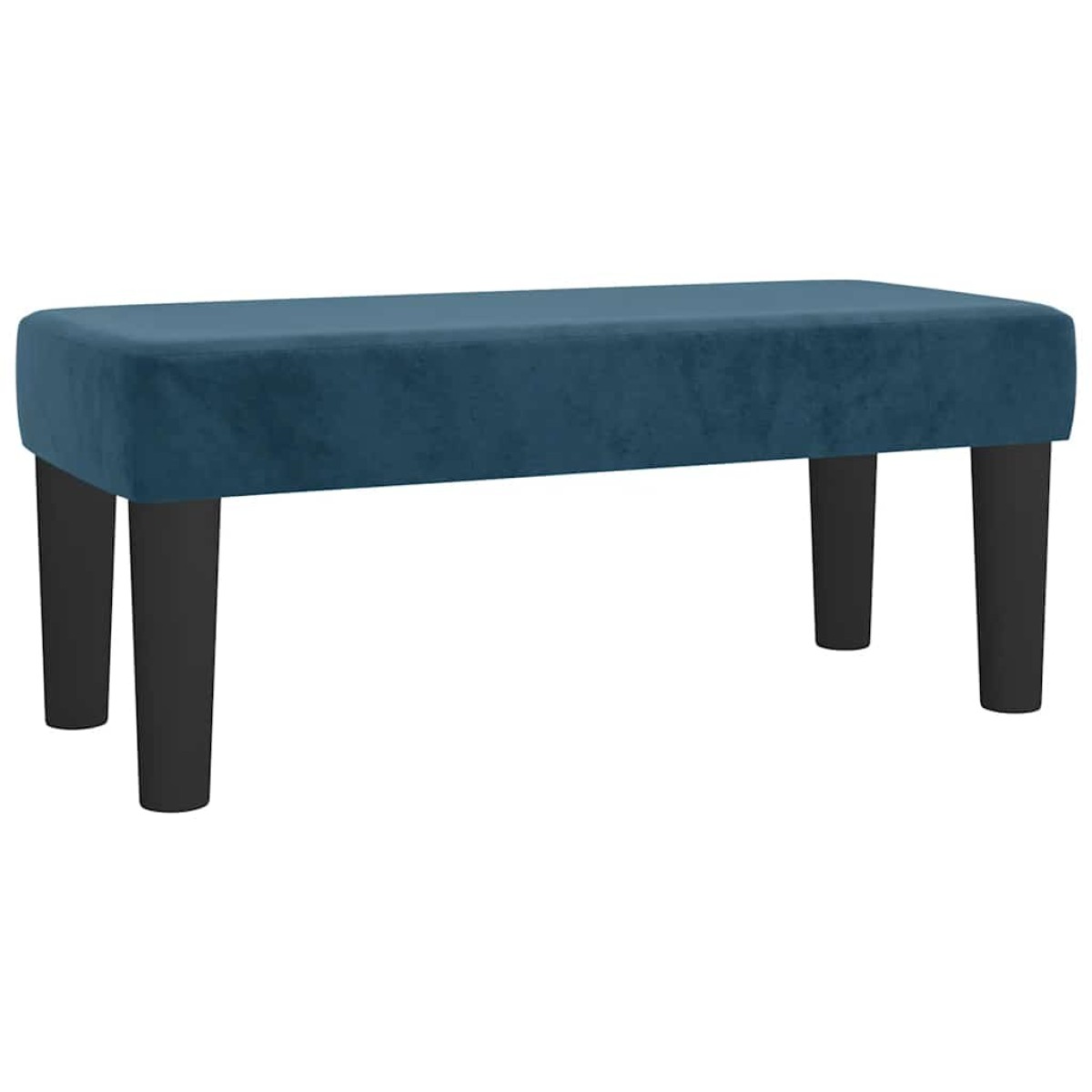 vidaXL Κρεβάτι Boxspring με Στρώμα Σκούρο Μπλε 80 x 200 εκ. Βελούδινο