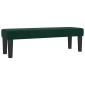 vidaXL Κρεβάτι Boxspring με Στρώμα Σκούρο Πράσινο 140x190εκ. Βελούδινο